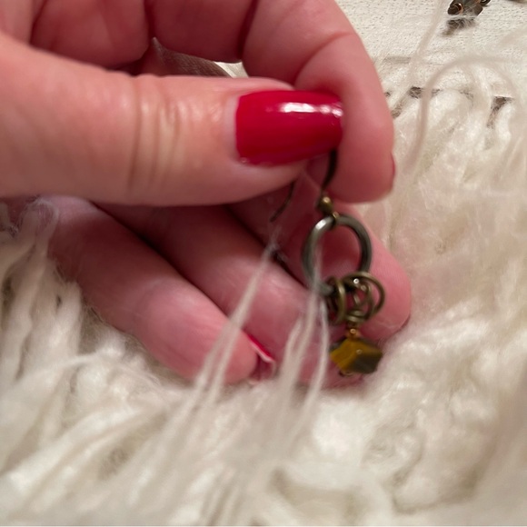 Handmade Dangle Earrings-Repurposed pieces - Picture 9 of 12